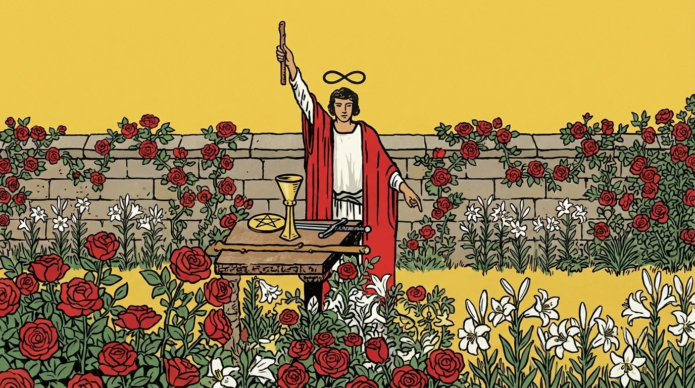 El Mago — escena extendida Rider-Waite